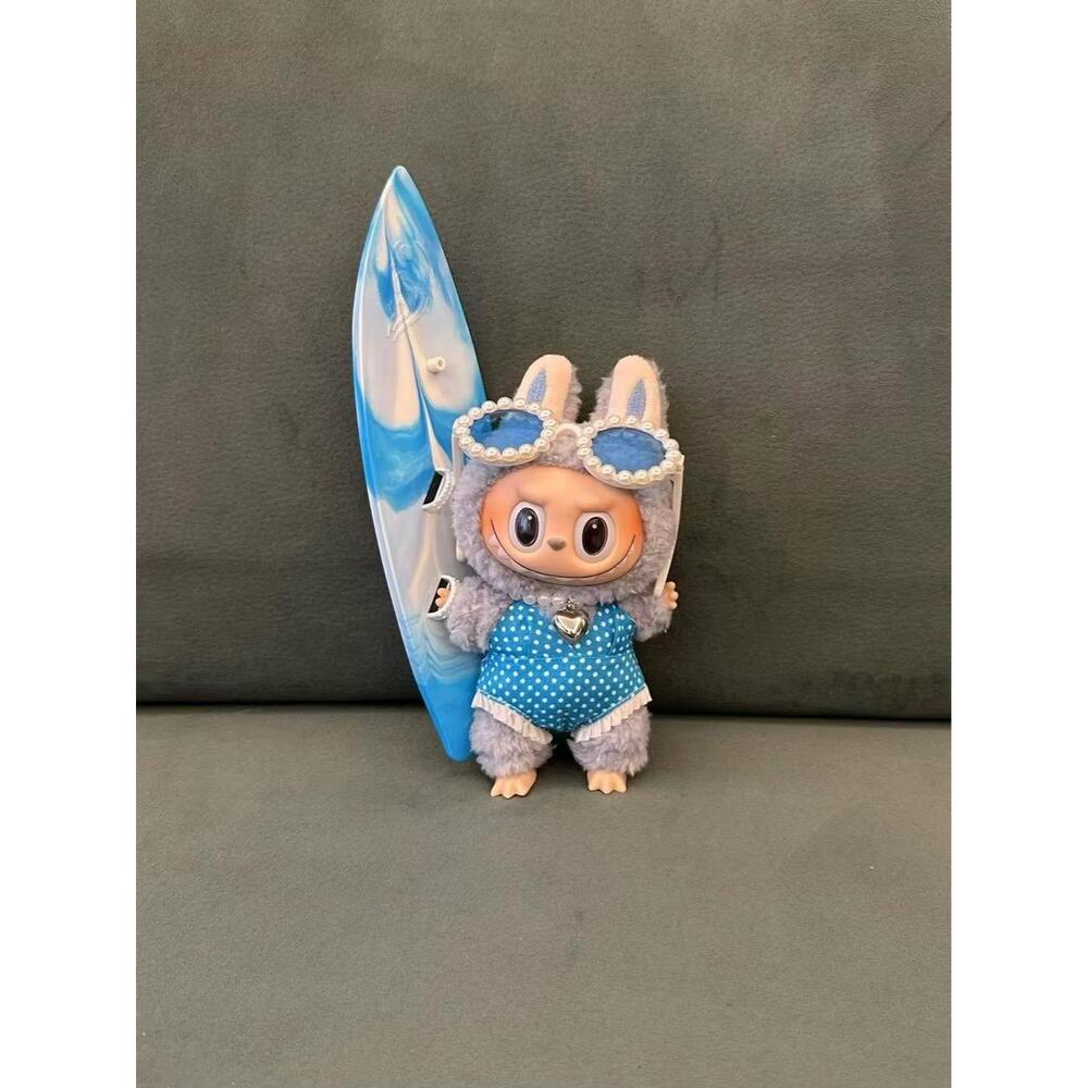 NEW Labubu Blue 4 Piece Set Surfer Doll Outfit (no doll)